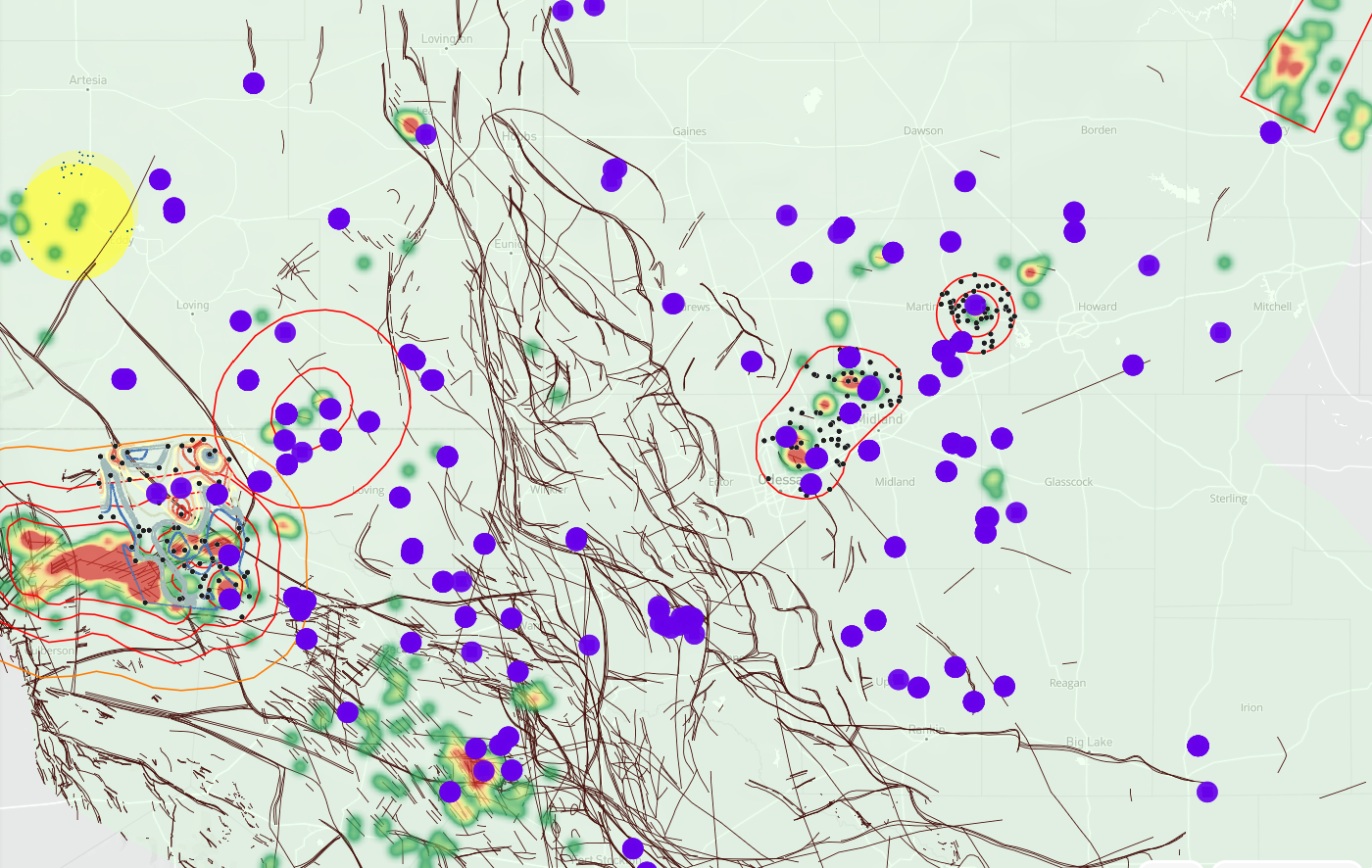 New well pad construction in the Permian March 2022